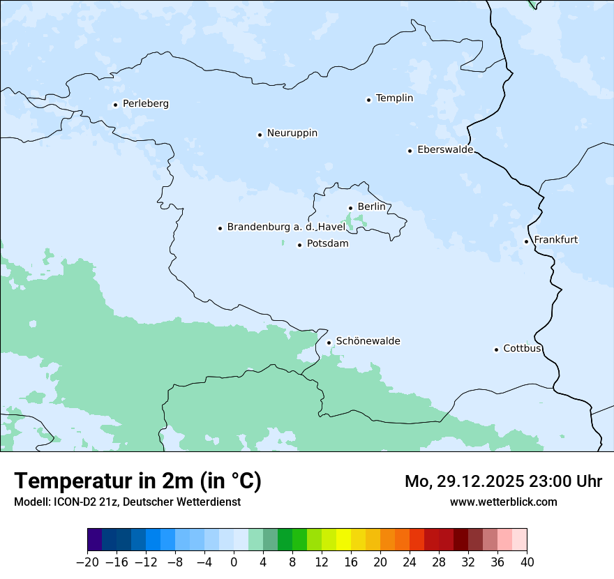 Modellkarten Temperatur
