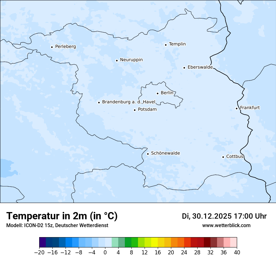 Modellkarten Temperatur