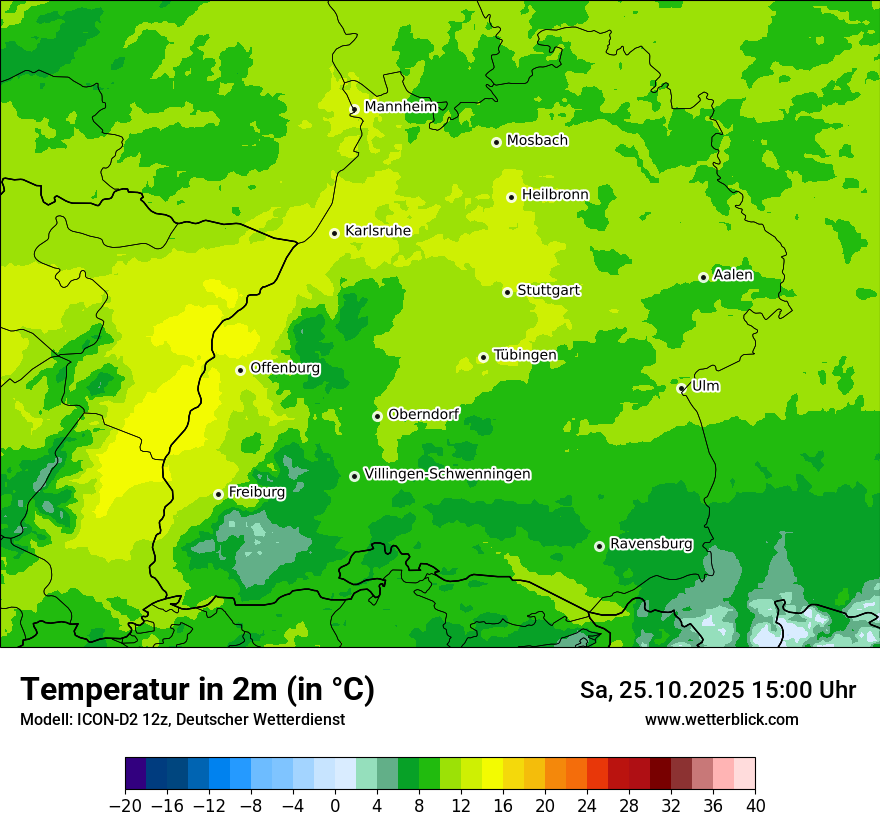 Modellkarten Temperatur Modellkarten Temperatur