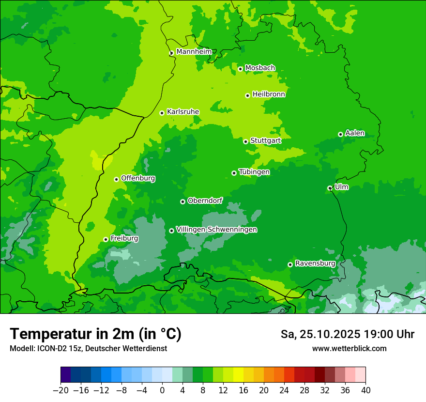 Modellkarten Temperatur Modellkarten Temperatur