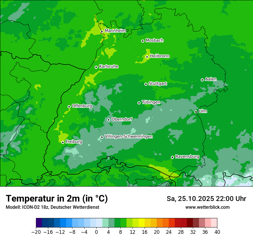 Modellkarten Temperatur Modellkarten Temperatur