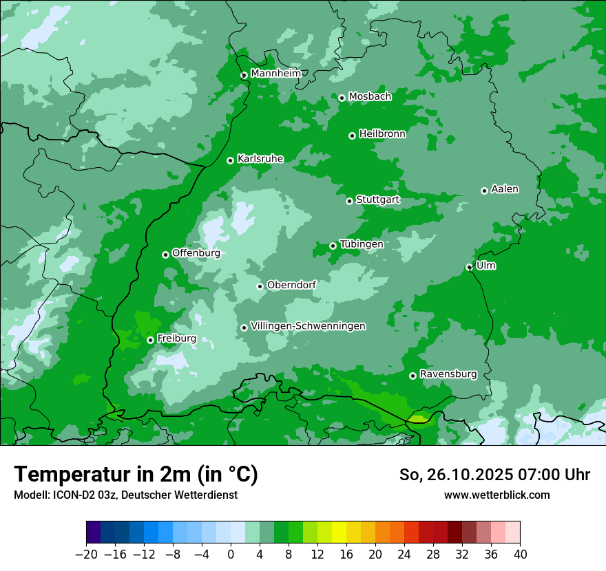 Modellkarten Temperatur Modellkarten Temperatur
