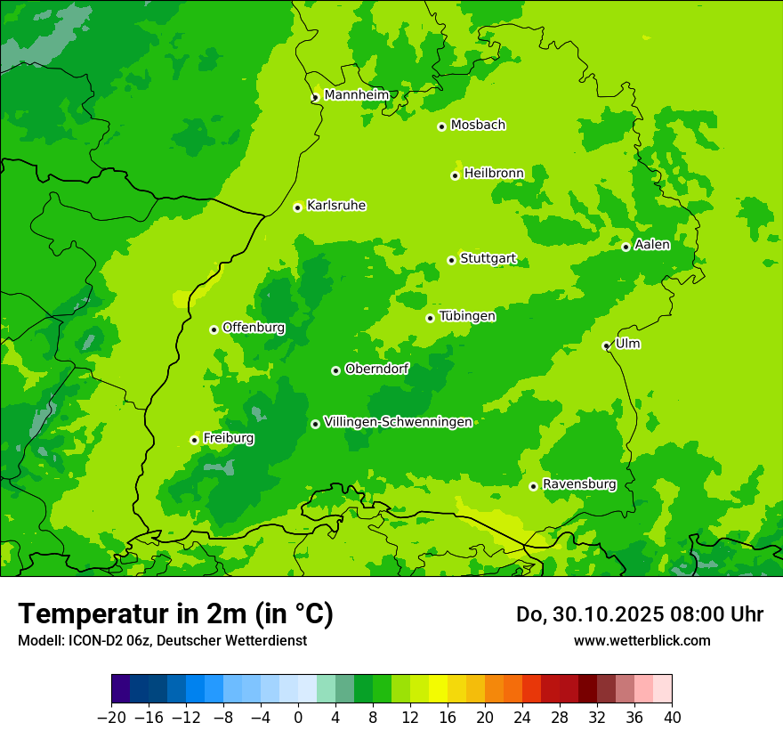 Modellkarten Temperatur Modellkarten Temperatur