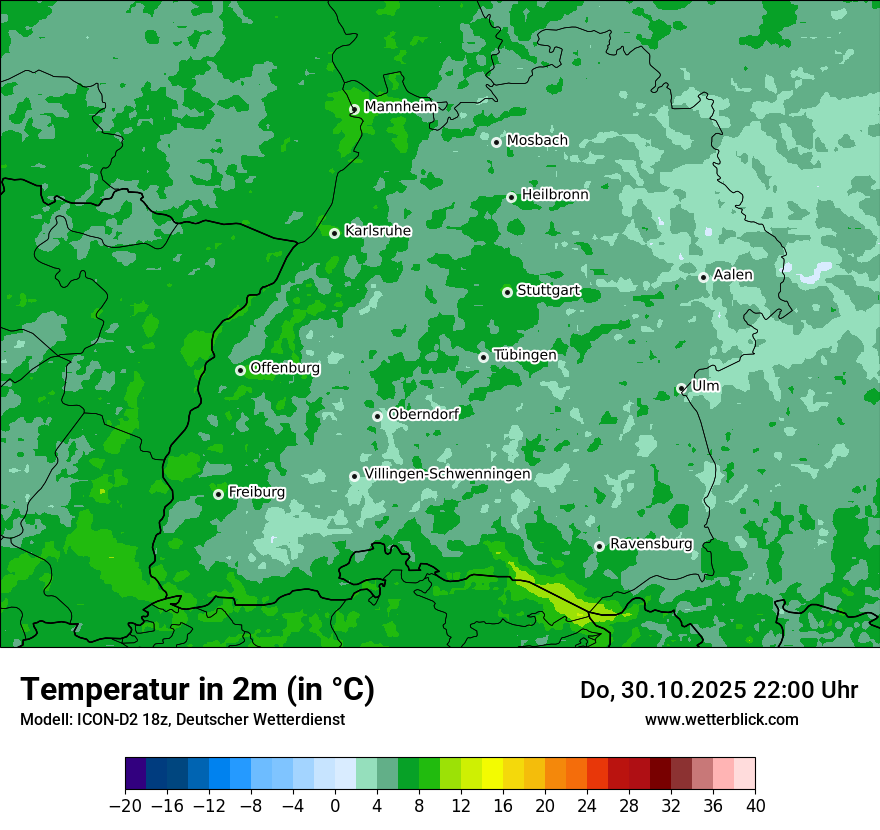 Modellkarten Temperatur Modellkarten Temperatur