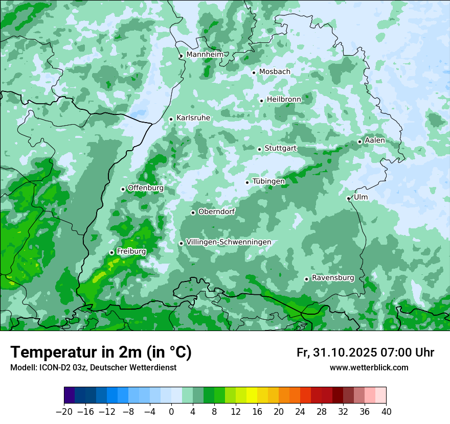 Modellkarten Temperatur Modellkarten Temperatur