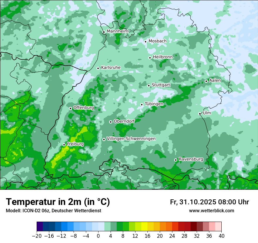 Modellkarten Temperatur Modellkarten Temperatur