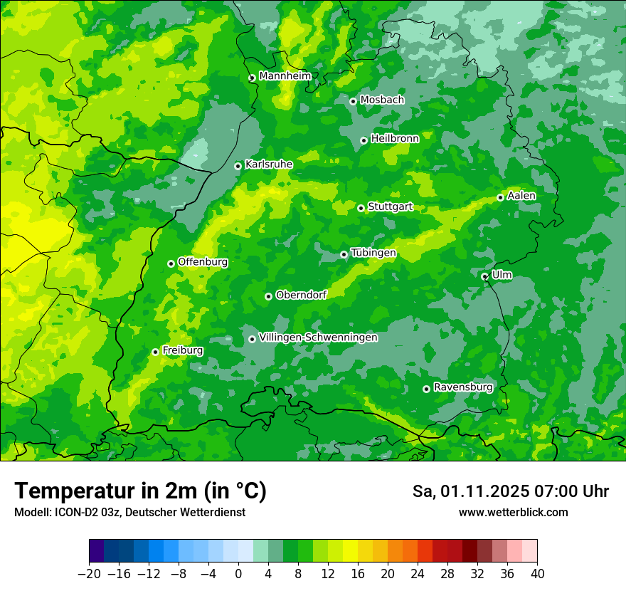 Modellkarten Temperatur Modellkarten Temperatur