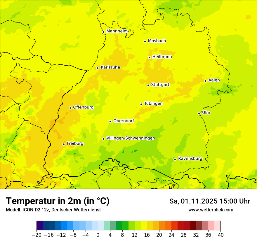 Modellkarten Temperatur Modellkarten Temperatur