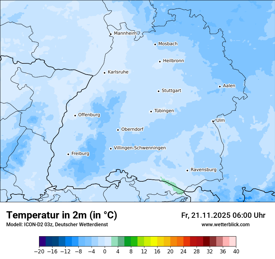 Modellkarten Temperatur