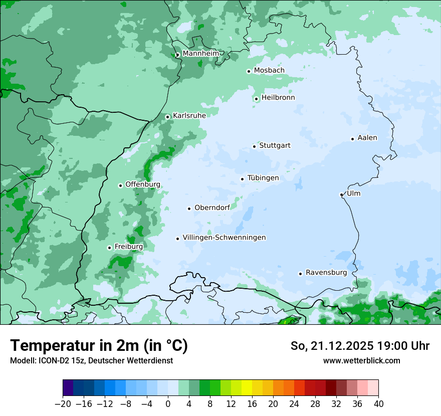 Modellkarten Temperatur