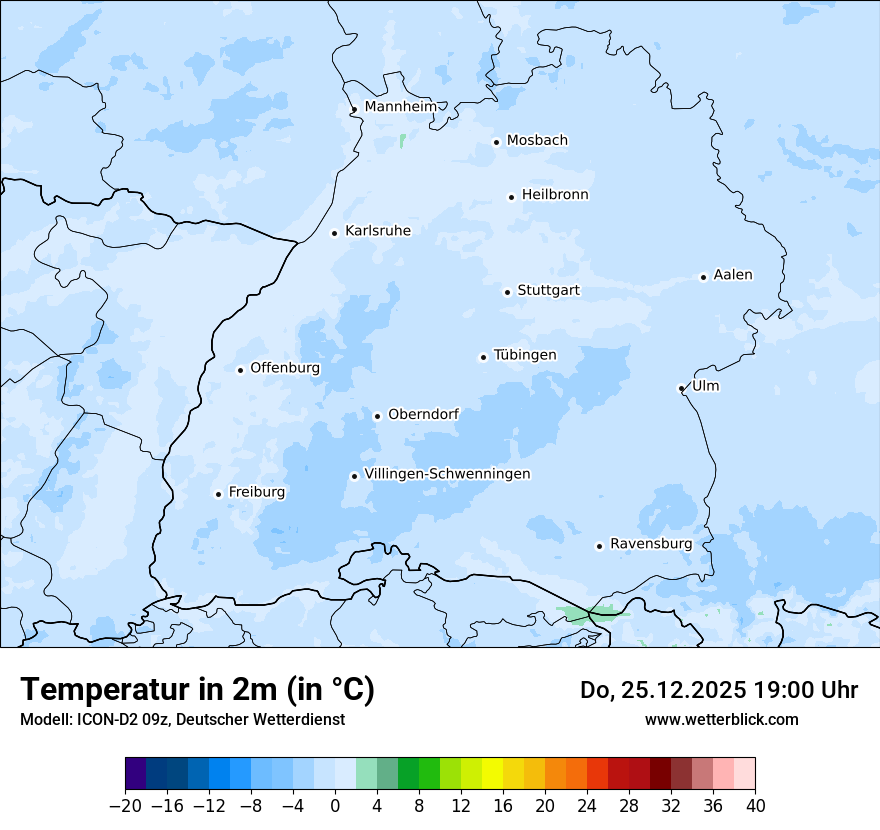 Modellkarten Temperatur