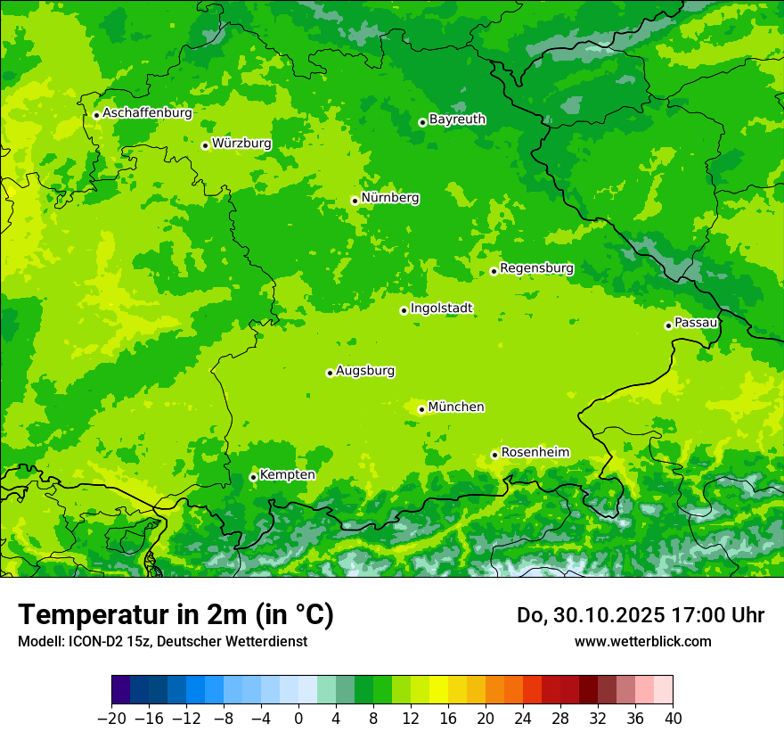 Modellkarten Temperatur Modellkarten Temperatur