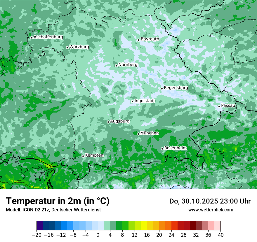 Modellkarten Temperatur Modellkarten Temperatur