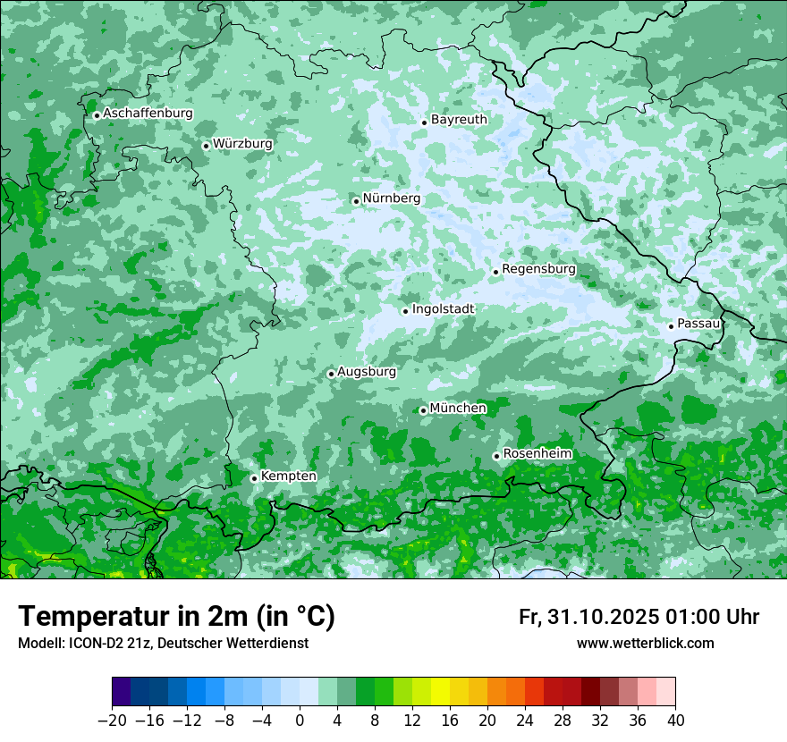 Modellkarten Temperatur Modellkarten Temperatur