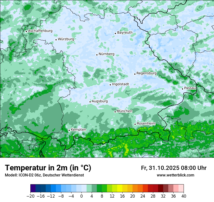 Modellkarten Temperatur Modellkarten Temperatur