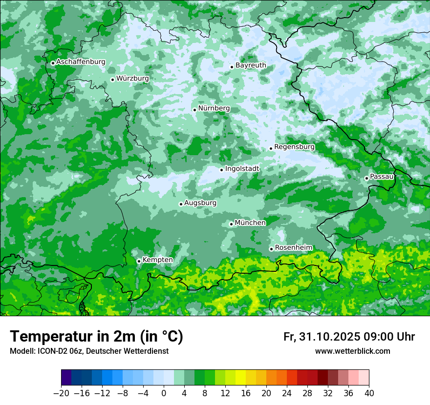 Modellkarten Temperatur Modellkarten Temperatur