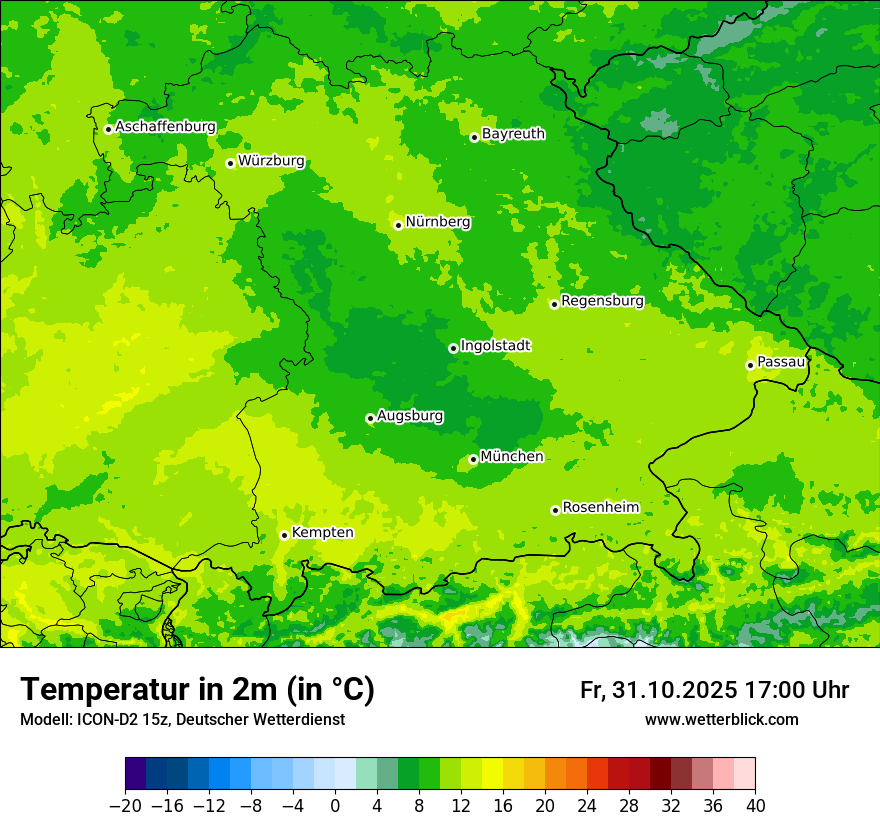 Modellkarten Temperatur Modellkarten Temperatur
