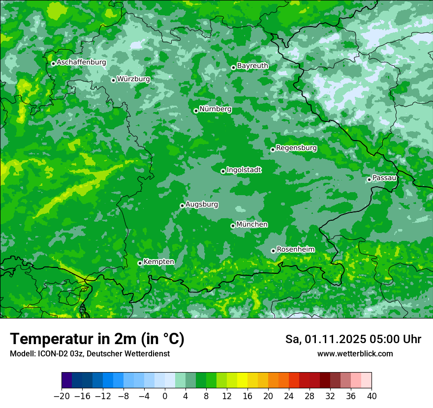 Modellkarten Temperatur Modellkarten Temperatur