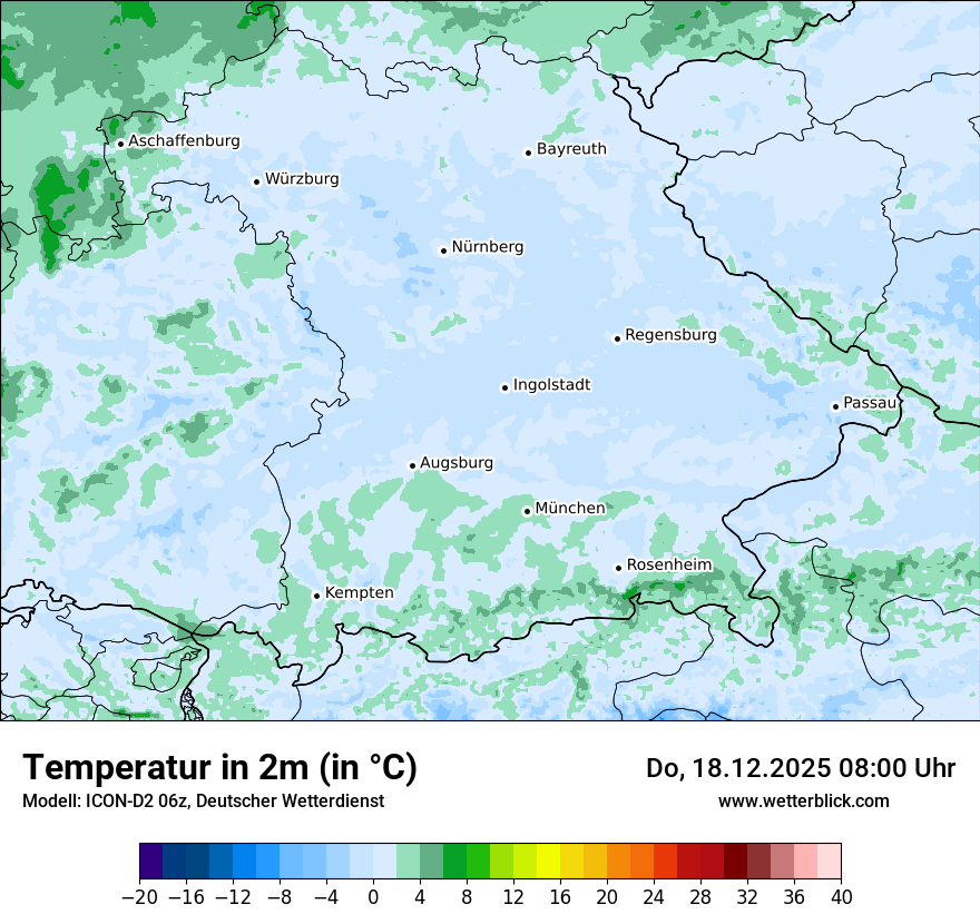 Modellkarten Temperatur