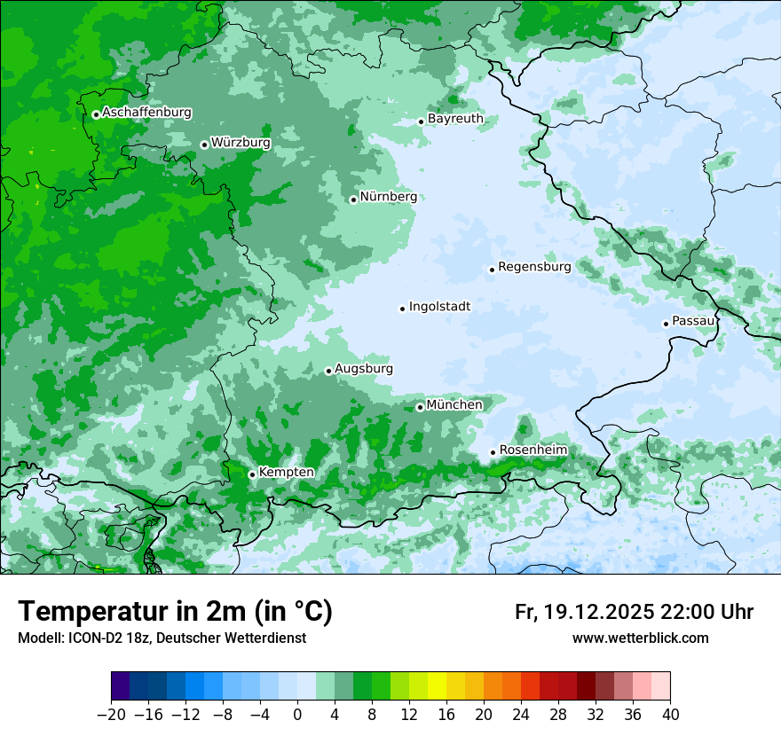 Modellkarten Temperatur