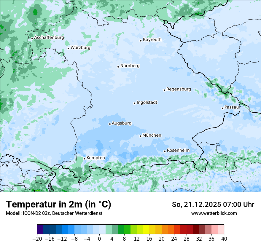 Modellkarten Temperatur