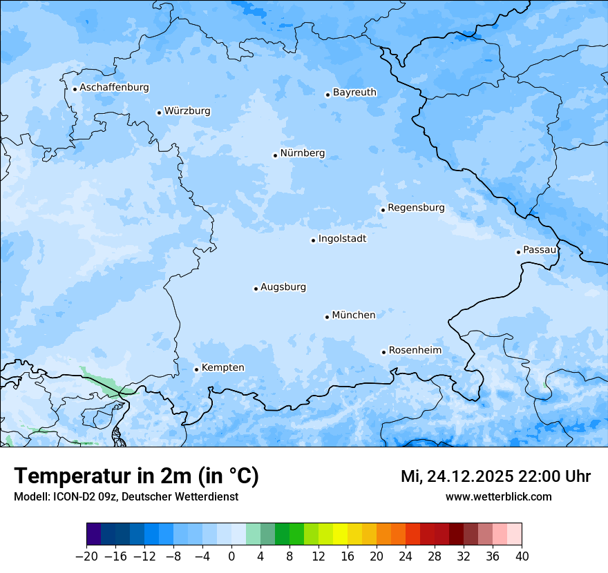 Modellkarten Temperatur