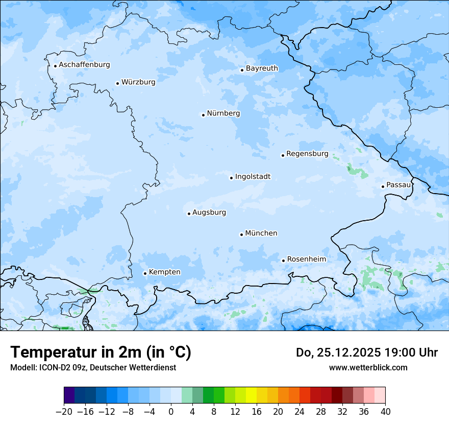 Modellkarten Temperatur