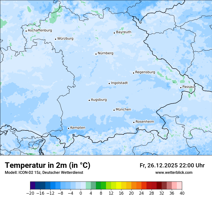 Modellkarten Temperatur