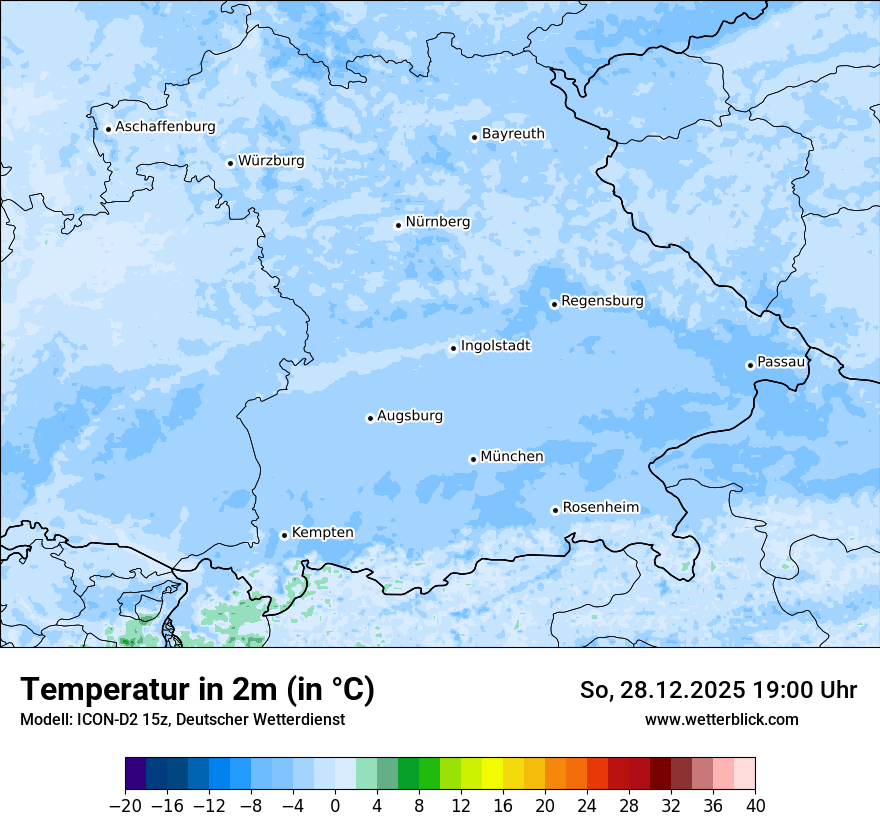 Modellkarten Temperatur