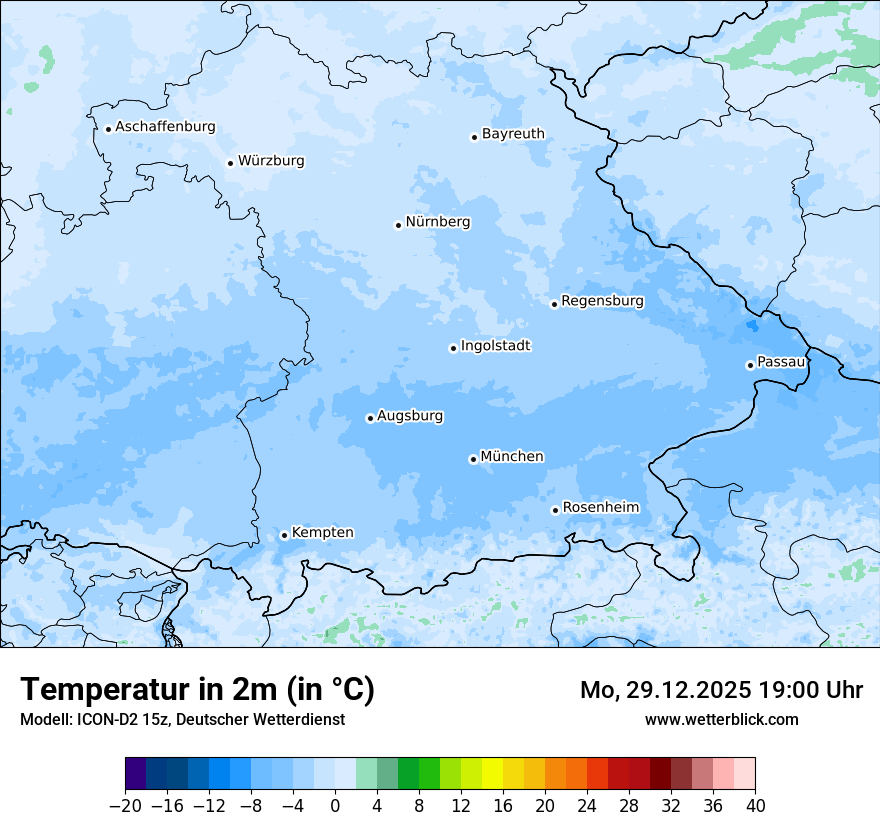 Modellkarten Temperatur