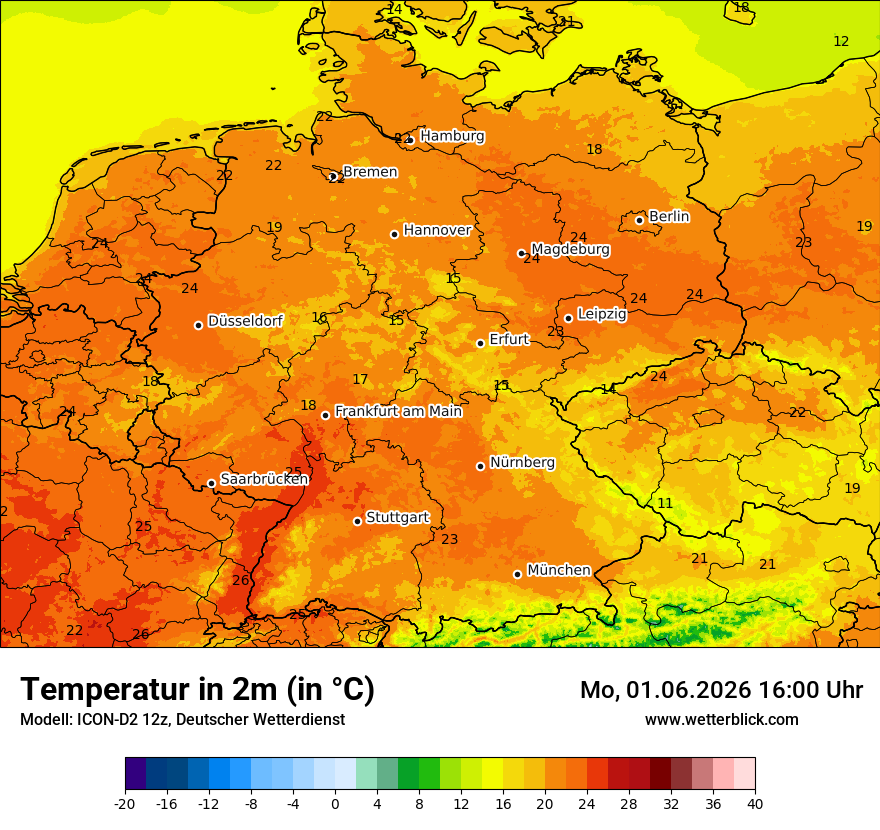 Wetterbild ICON-D2