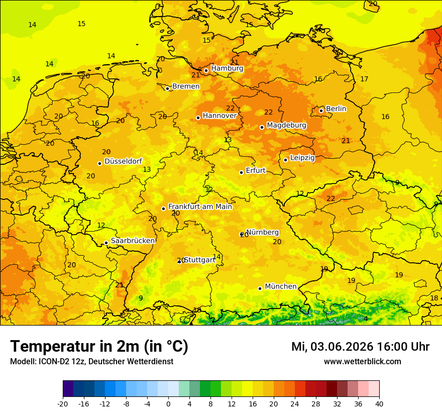 Wetterbild ICON-D2