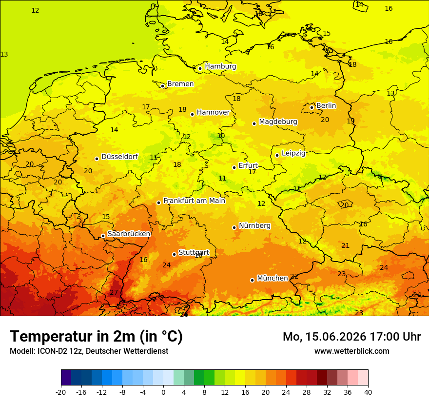 Wetterbild ICON-D2