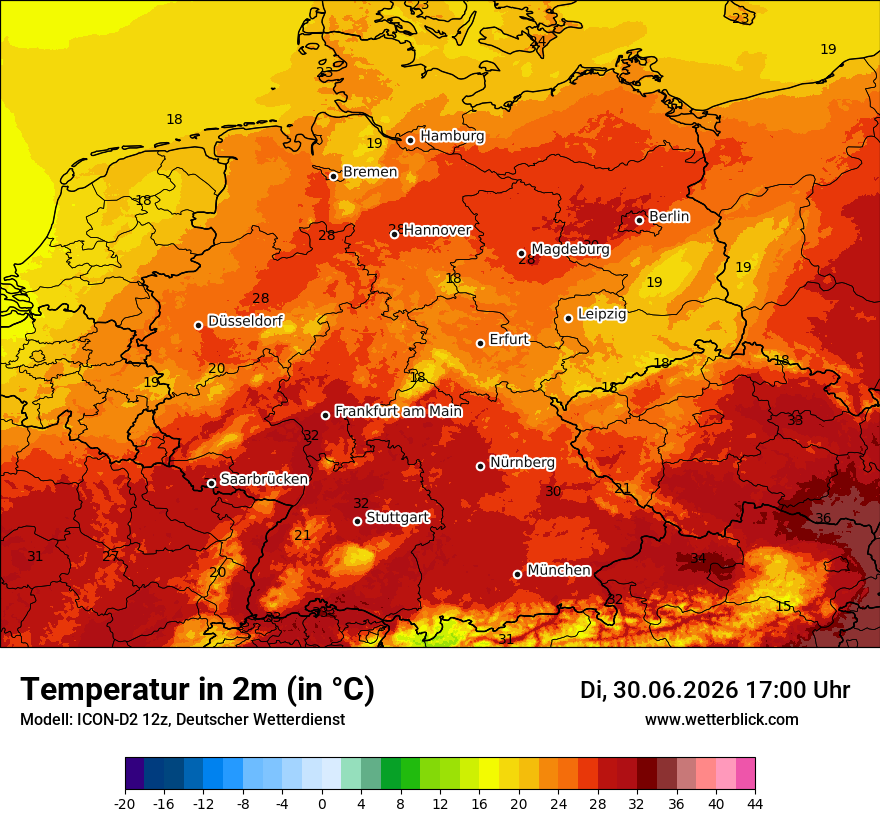 Wetterbild ICON-D2