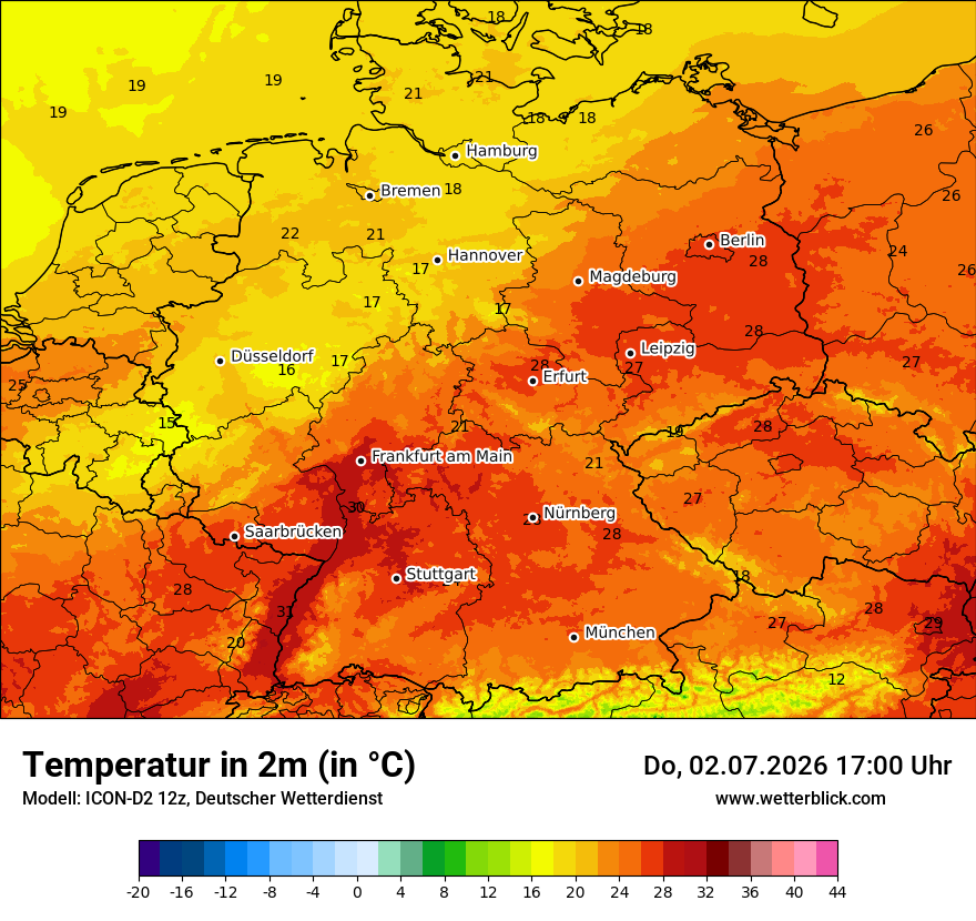 Wetterbild ICON-D2