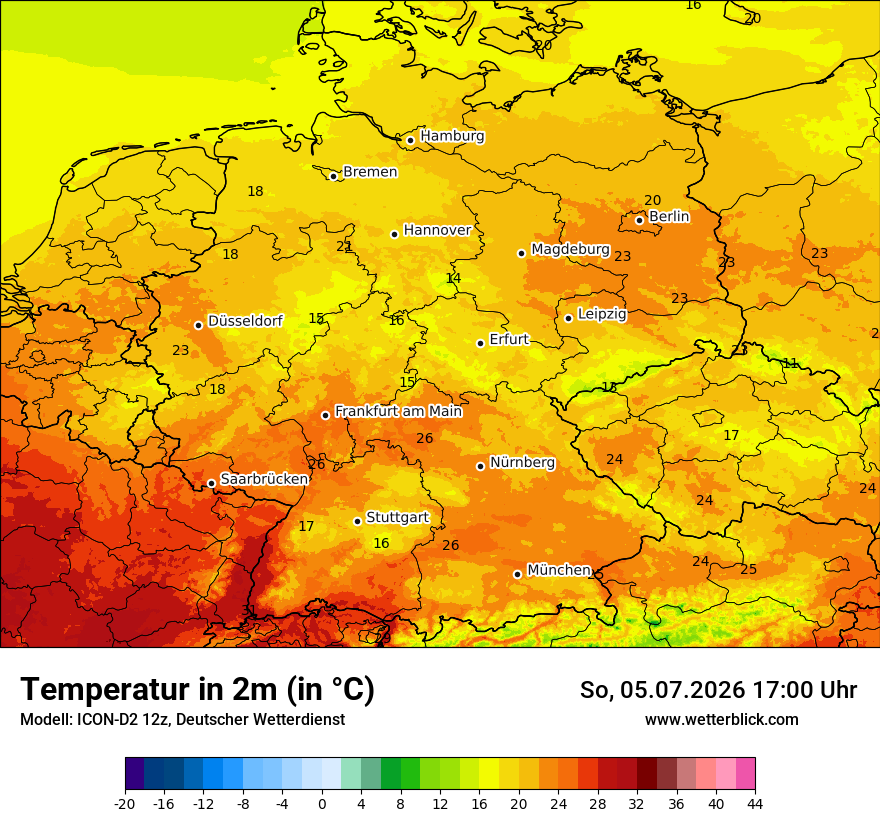 Wetterbild ICON-D2
