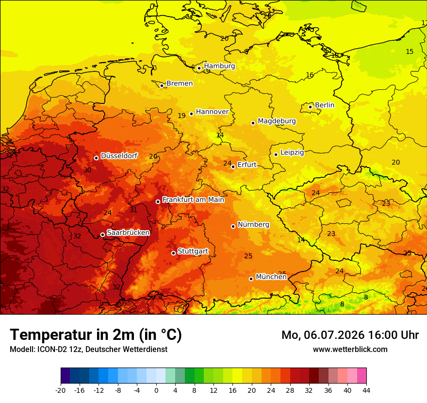 Wetterbild ICON-D2