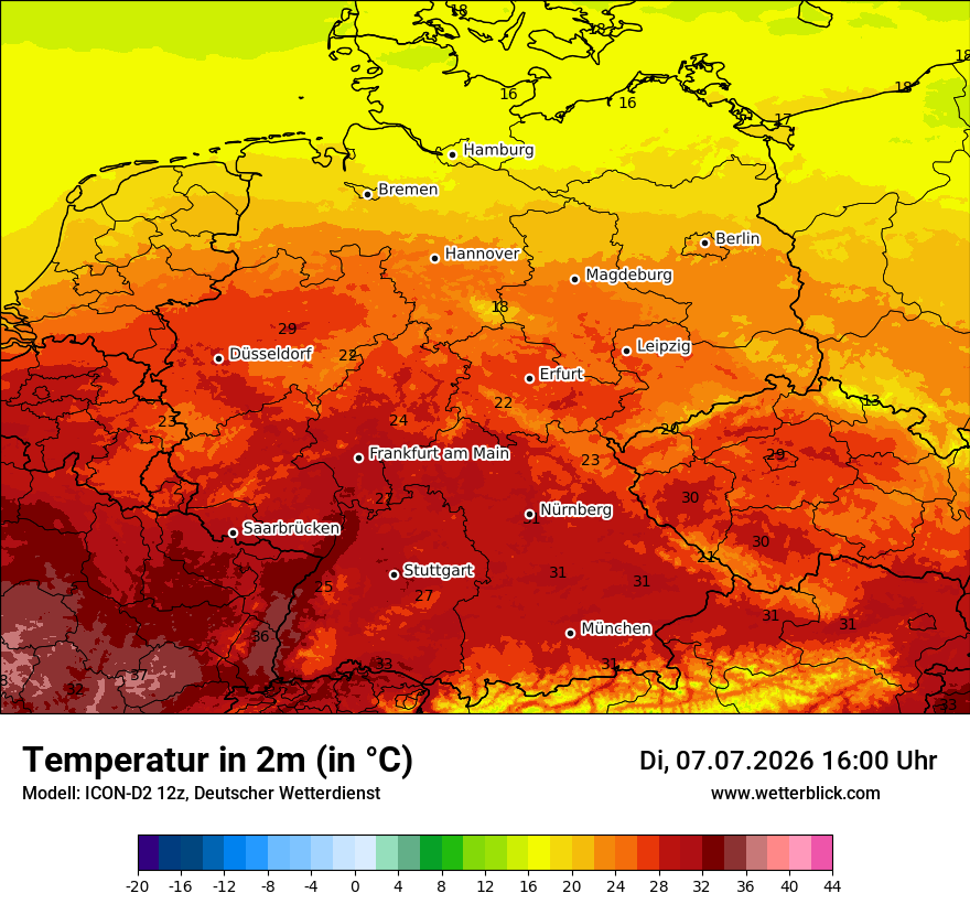 Wetterbild ICON-D2