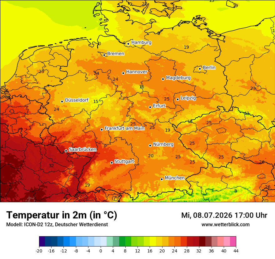 Wetterbild ICON-D2