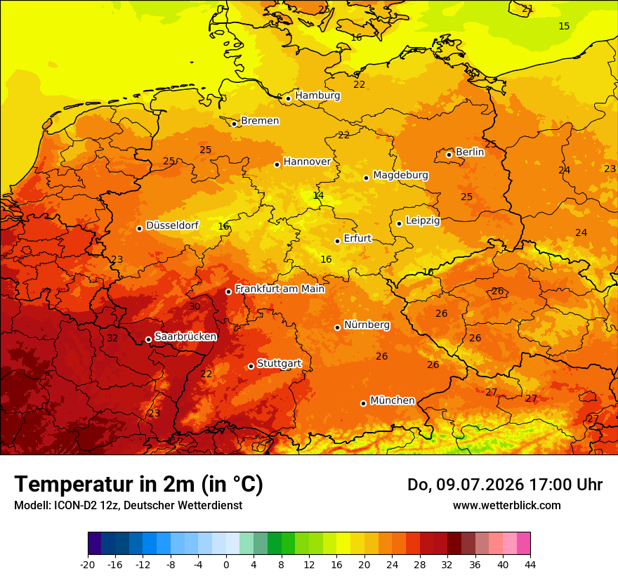 Wetterbild ICON-D2