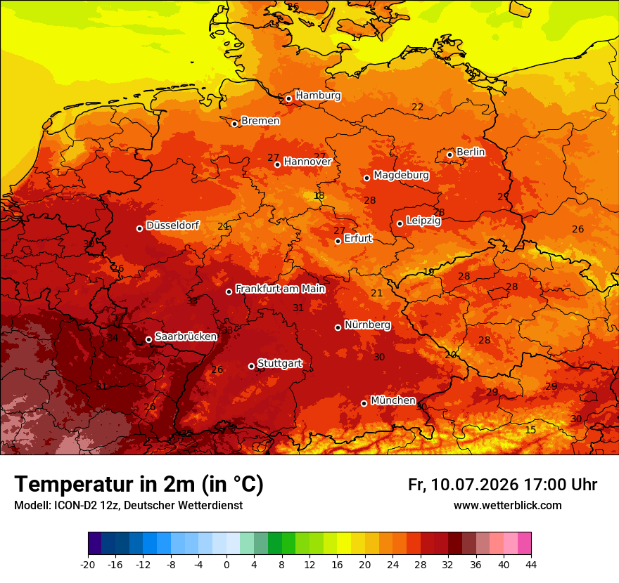 Wetterbild ICON-D2