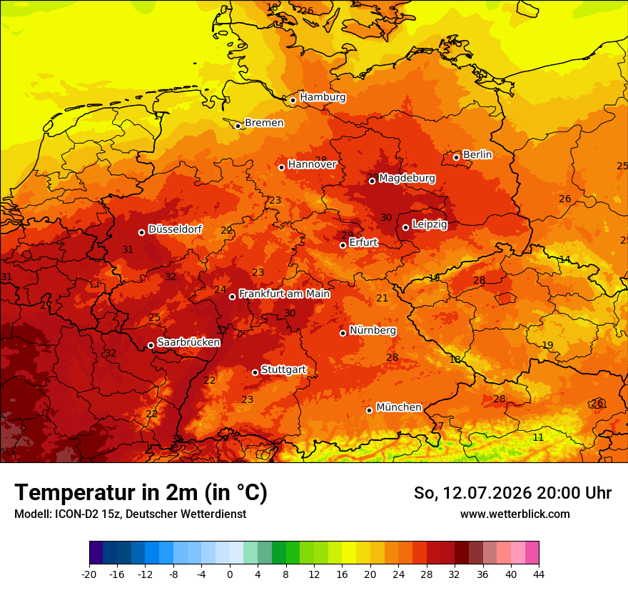 Wetterbild ICON-D2