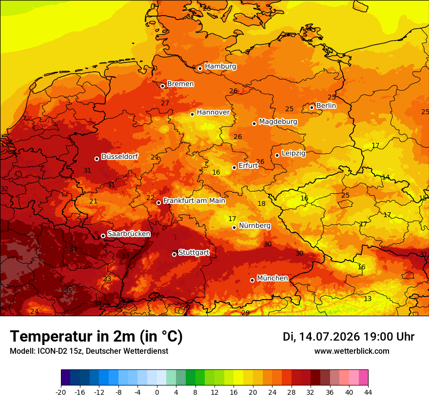 Wetterbild ICON-D2