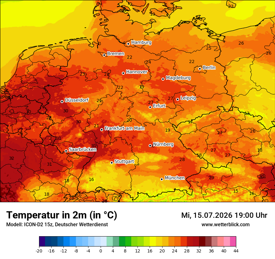 Wetterbild ICON-D2