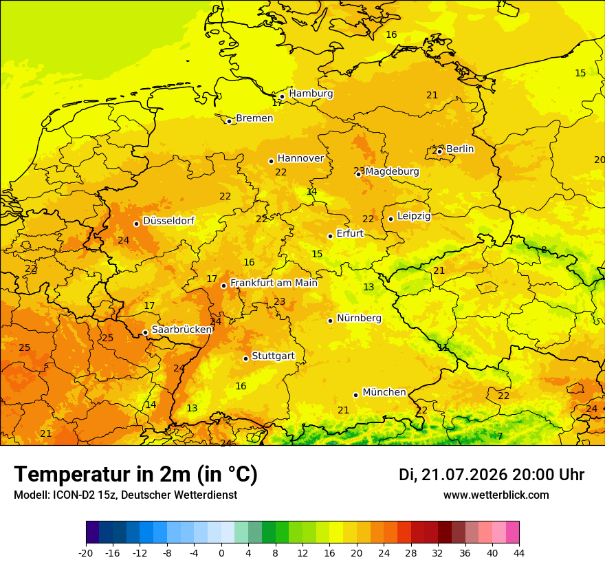 Wetterbild ICON-D2