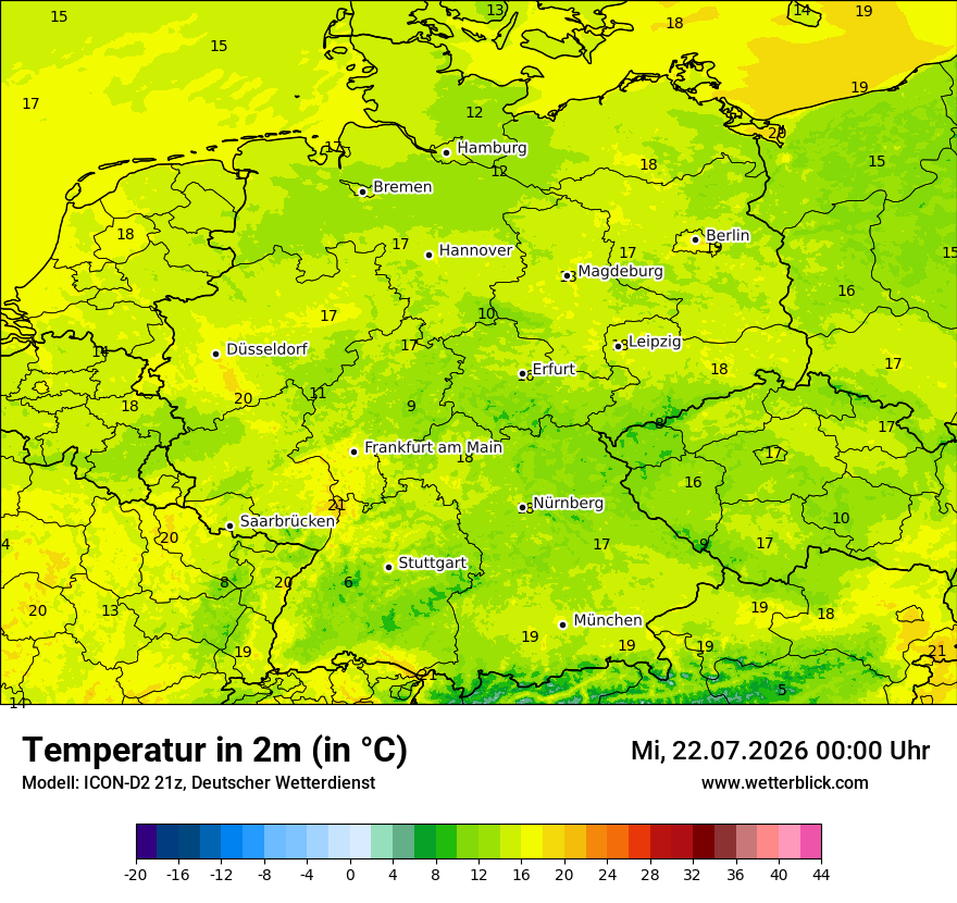 Wetterbild ICON-D2