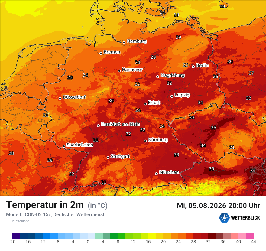 Wetterbild ICON-D2