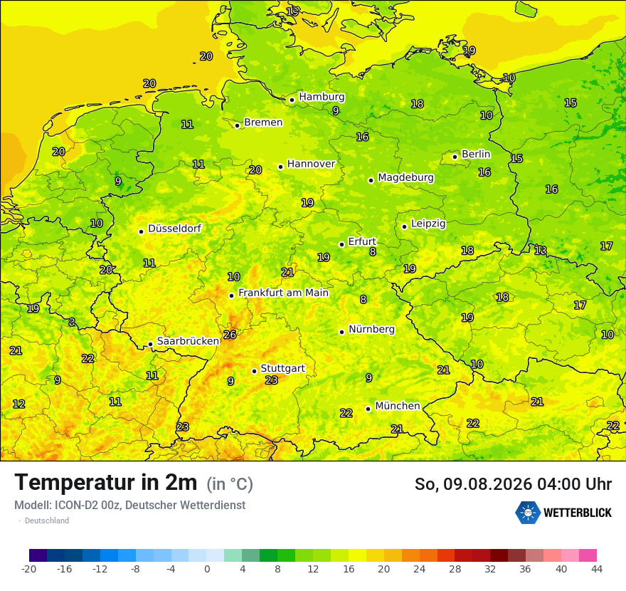 Wetterbild ICON-D2