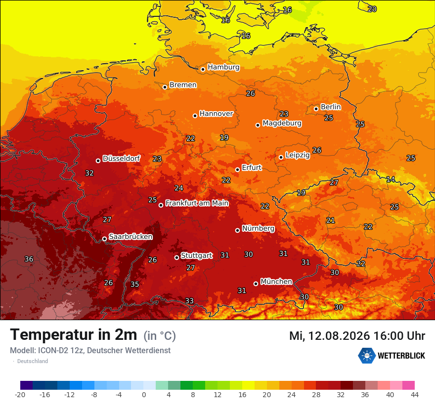 Wetterbild ICON-D2