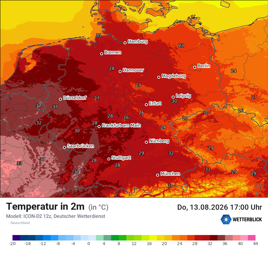 Wetterbild ICON-D2